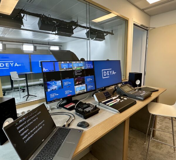 régie d'un studio TV