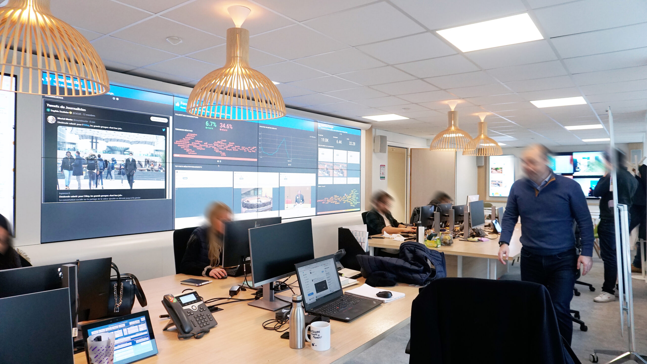 salle de contrôle en entreprise