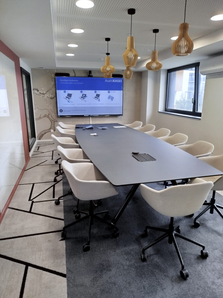 intégration audiovisuelle de grande salle de réunion