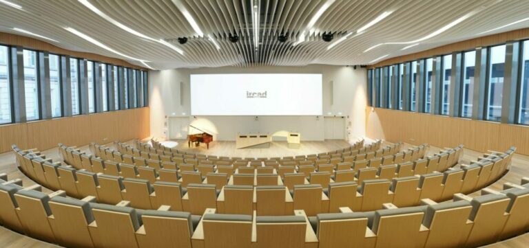 Installation audiovisuelle auditorium IRCAD 3